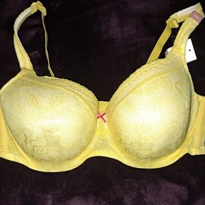 Lane Bryant Yellow Balconette Bra
